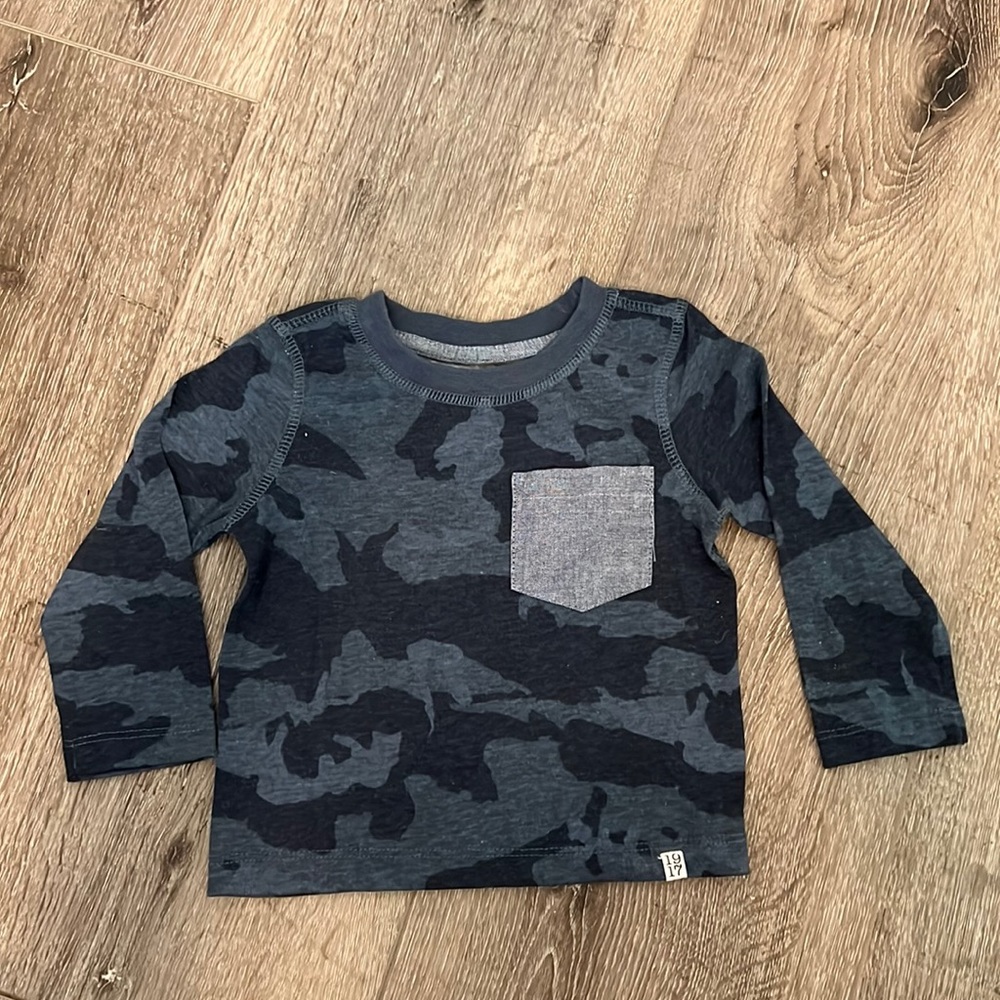 Sovereign Code Blue Army Print long Sleeve Tee
